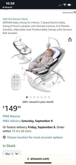 New Automatic Baby Swing By Derson