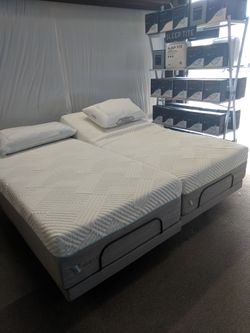 Split King Adjustable Base with Mattress $40 Down