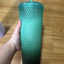 Starbucks 2022 Green Mint Ombré Gradient 24oz Venti