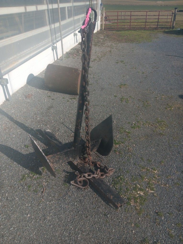Old ship anchor