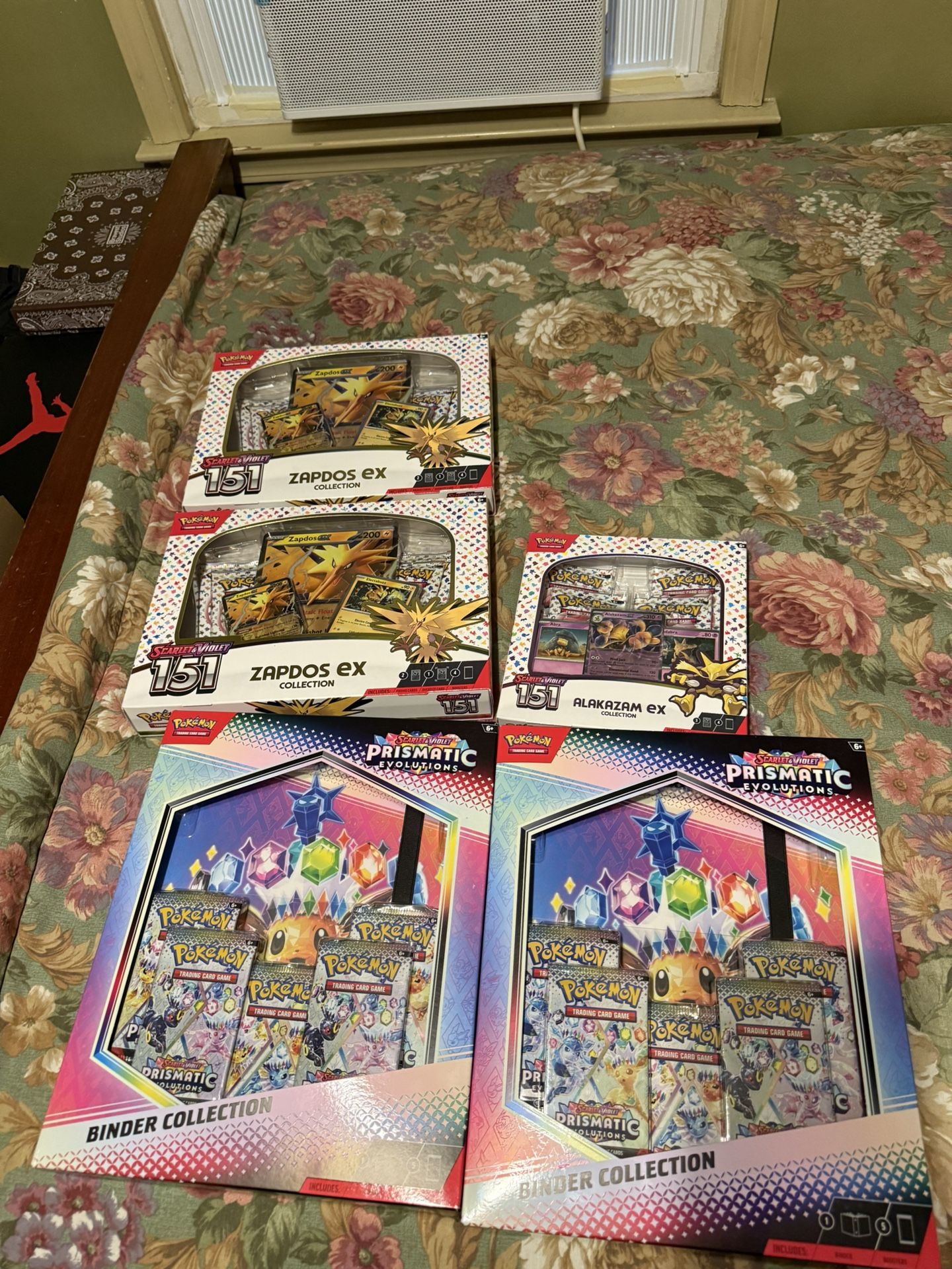 Pokemon 151 Ex boxes and Prismatic Binders