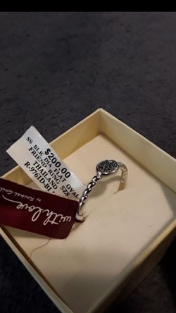 14 small black diamond ring