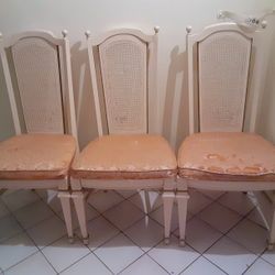 Elegant Vintage Chairs. Price Each. 3 Total