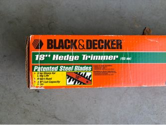 Black and Decker 18” hedge trimmer Steel blades