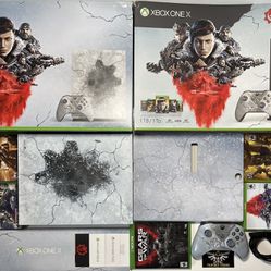 XBOX ONE X GEARS OF WAR 5 LIMITED EDITION CONSOLE LOT