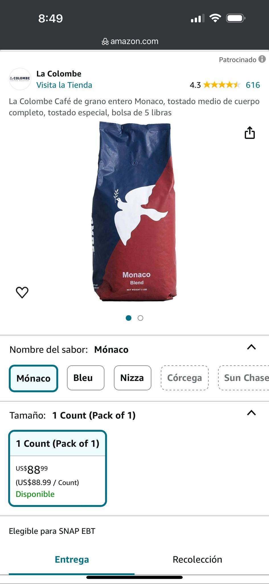 La Colombe Colombian Coffee Beans Bags
