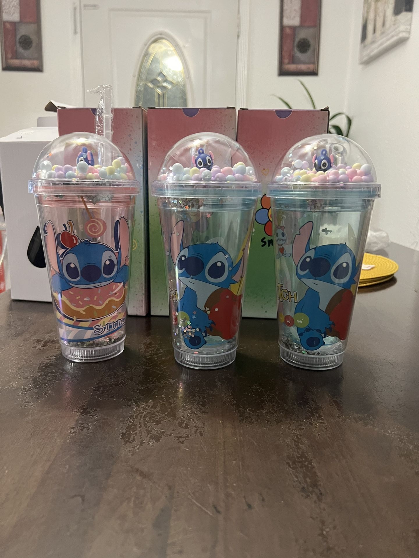 Cute Light Up Stitch Cups