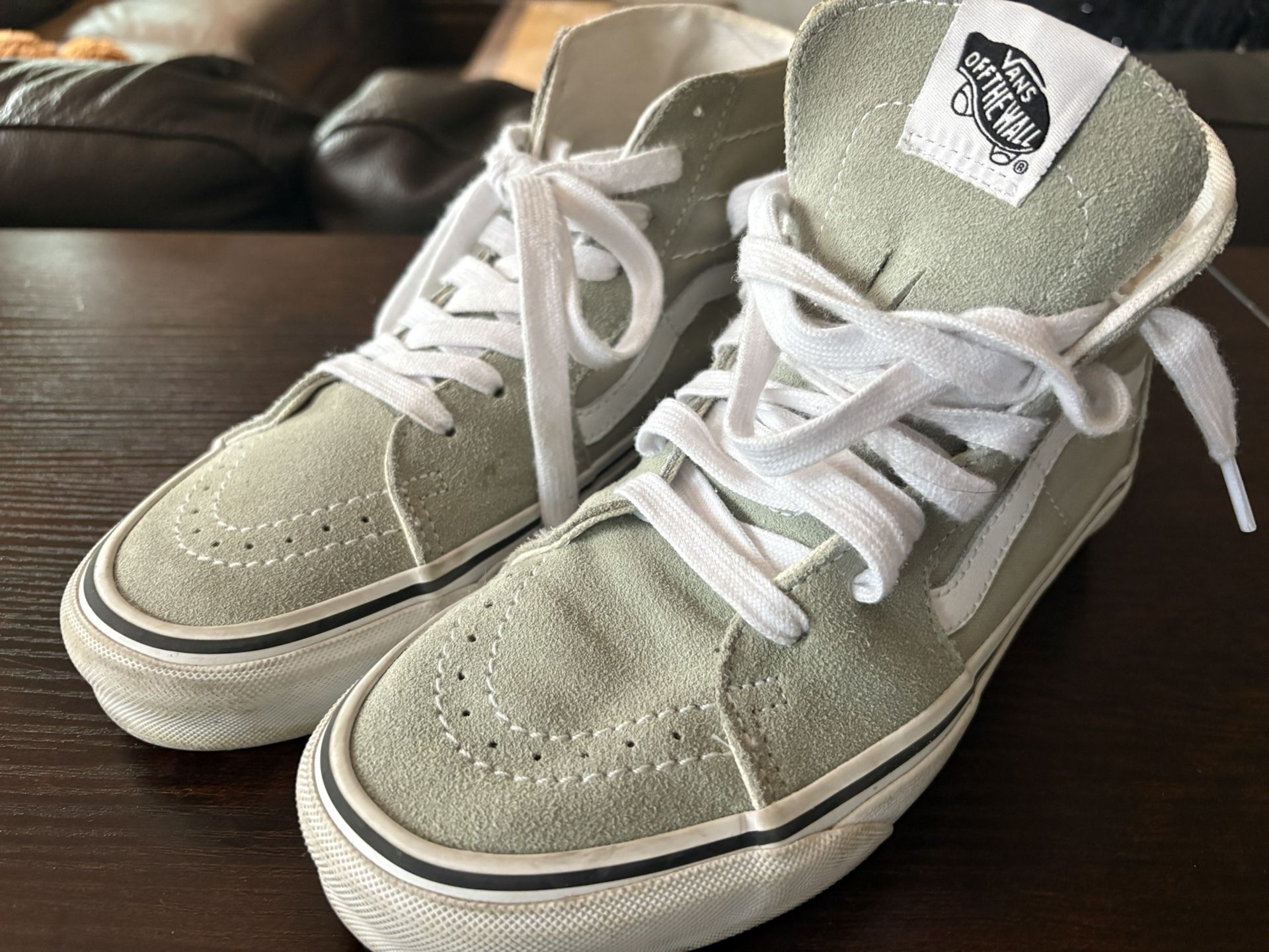 Women’s Sage Green Vans Size 8