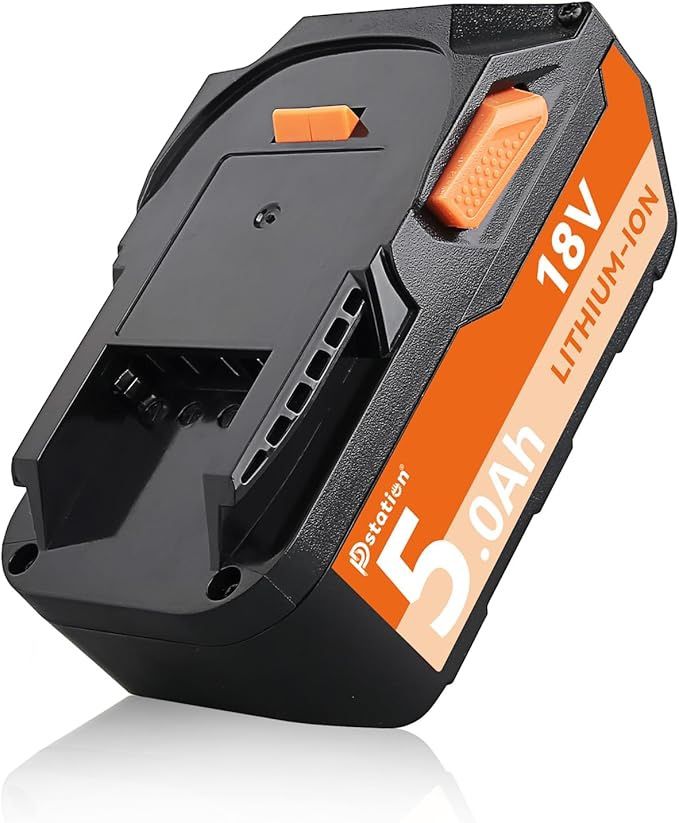 PDstation 5.0Ah R840087 Li-ion Battery Replacement for Ridgid 18V Tools