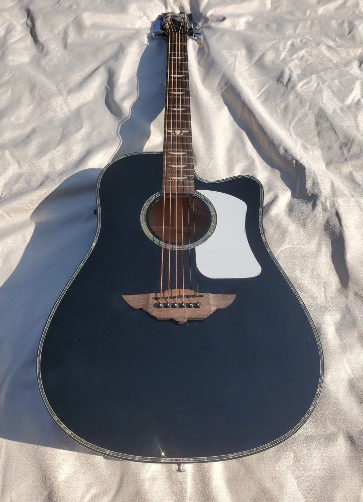 Keith Urban Acoustic Electric Guitar With Amp, Case, Capo