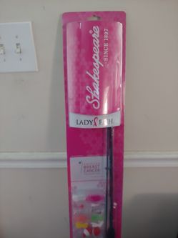 Shakespeare's breast cancer pink fishing rod