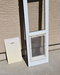 Ideal Pets Doggy Door Insert For Sliding Door 7 x 11