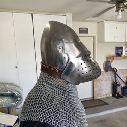 Bascinet Houndskull LARP/COSTUME