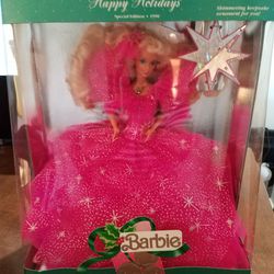 1990  Vintage Christmas Barbie - New