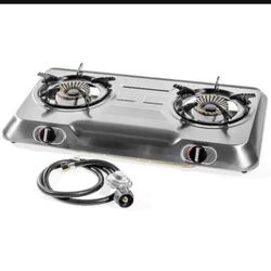 stainless steel 2 burner stove