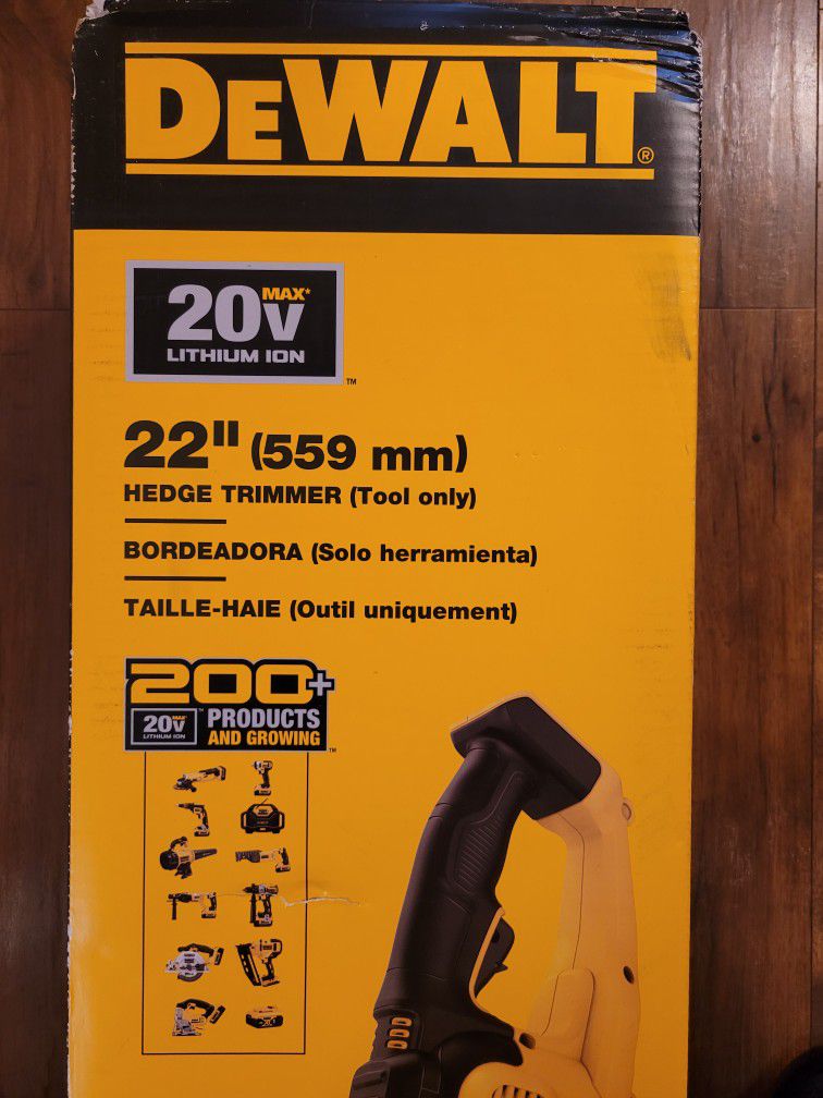 DEWALT
20V MAX 22 in. Cordless Battery Powered Hedge Trimmer (Tool Only)