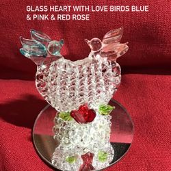 GLASS FIGURINES EACH $15