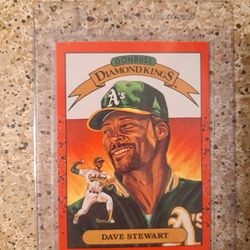 1990 Donruss Diamond King Dave Stewart Mint