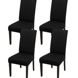 Black Chair Cover 4pc 