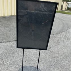 Metal Sign With Plastic Cover