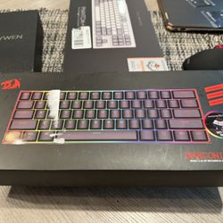 Redragon K530 Pro Draconic 60% Wireless RGB Mechanical Keyboard, Bluetooth/2.4Ghz/Wired 3-Mode 61 Keys Compact Gaming Keyboard w/Hot-Swap Socket, Free