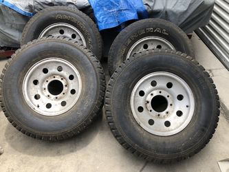 Ford 8 lug rims and tires