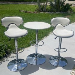 MODERN BISTRO SET- FAUX LEATHER 