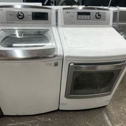 LG Washer And Gas Dryer Set 4 Months Warranty We Are Located In The Blue Building 🟦