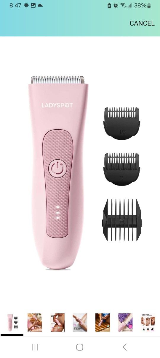 Pink Electric Trimmer Shaver $25
