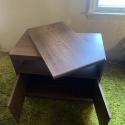 Swivel top TV stand, with shelf and big Cabinet storage 