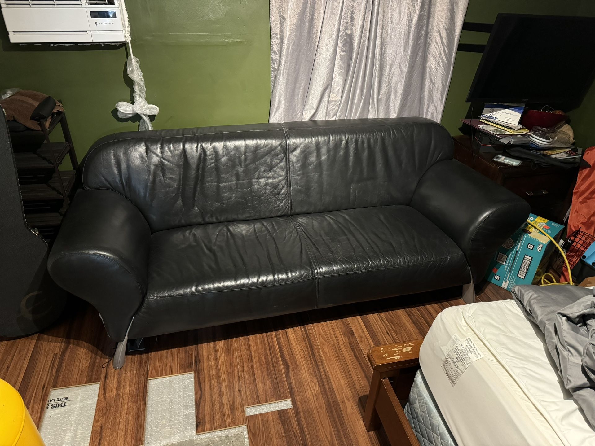 Black Leather Couch