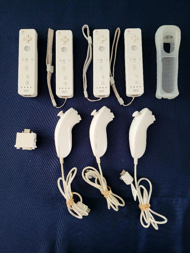 Wii Remotes + Nunchucks