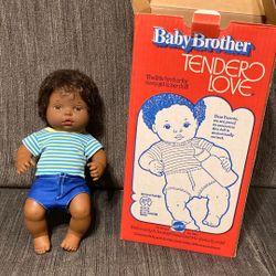 Baby brother, tender love doll by Mattel