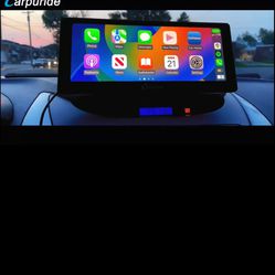 Carpuride W103 Pro Portable 10.3 Inch IPS Touch Screen Wireless Carplay Android Auto Car Radio Receiver, Multimedia Dual Bluetooth