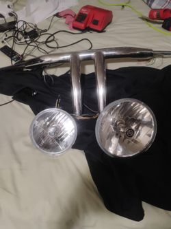 Harley Davidson Head Lights Bulbs And Handlebars