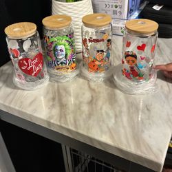 New Custom Made Glass Tumblers💥$10💥