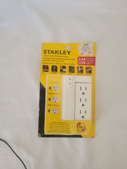 Stanley 6-Outlet USB Swivel Surge Protector