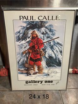 Signed Paul Calle Winter Surprise print