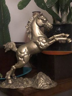 Pony Rising.solid brass XXL 1980s