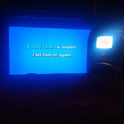 karaoke machine with tv!
