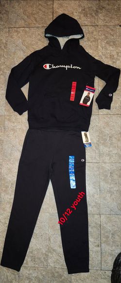 Champion new boys hoodie and sweatpants new
