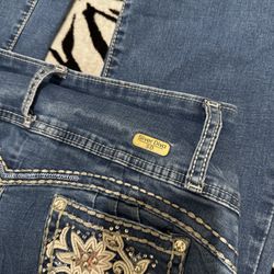 Silver Diva Rhinestone Jeans