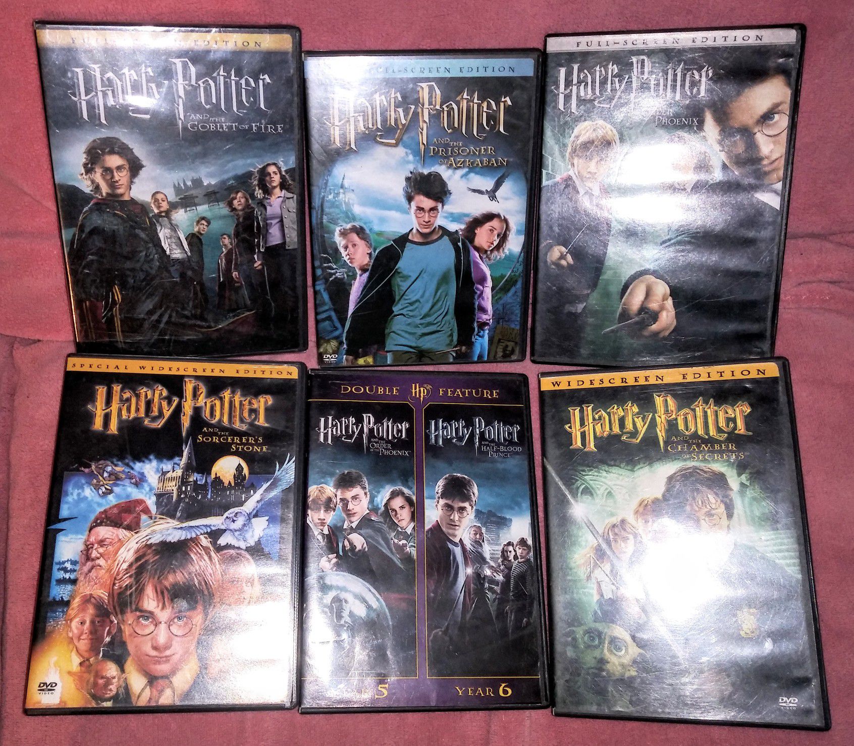 Lot (6) Harry Potter DVD Movies