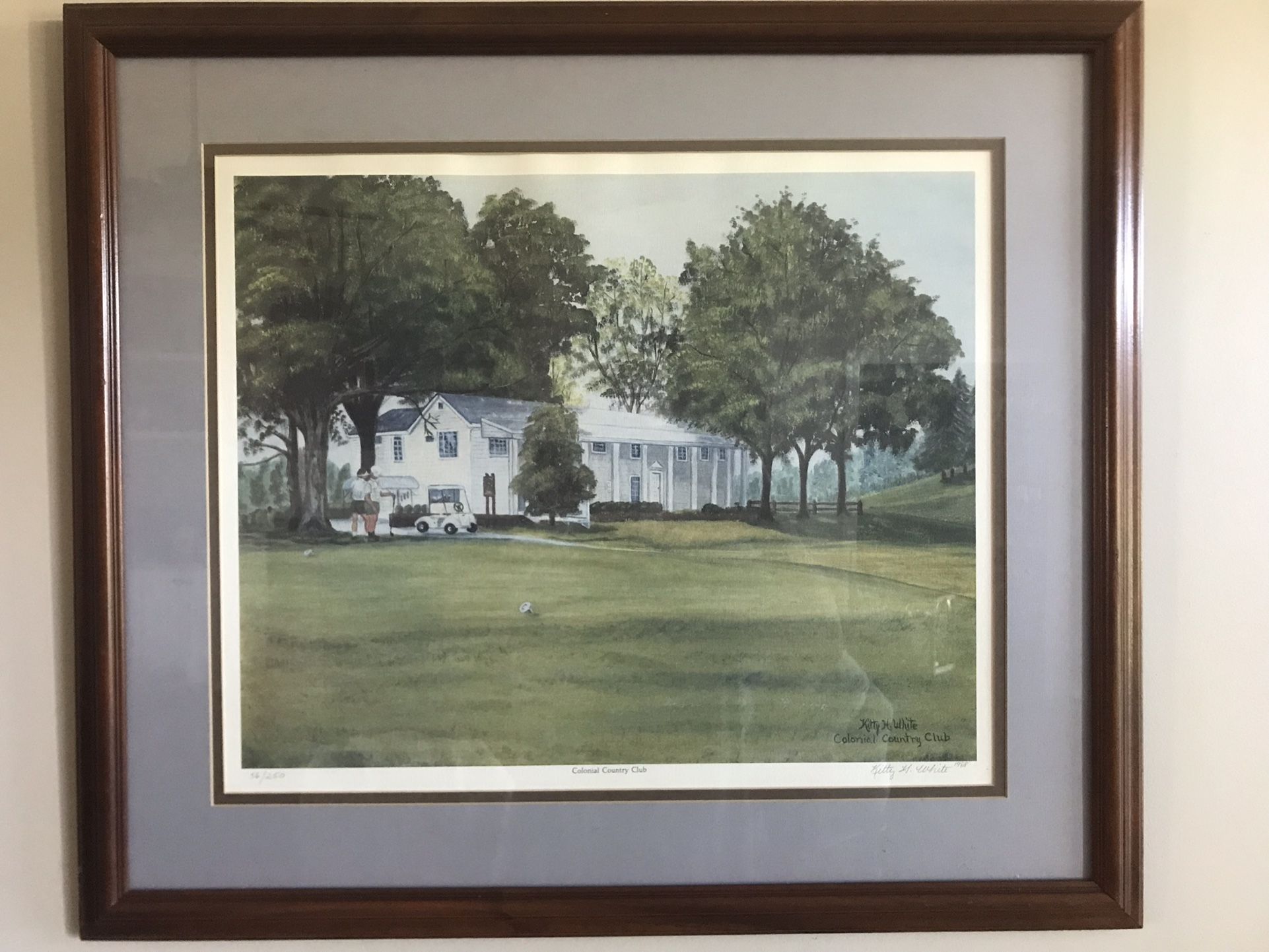 Original Colonial Country Club Numbered Print