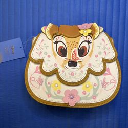 Danielle Nicole (similar to Loungefly) Bambi Scallop Saddle Bag - Spring / Easter Crossbody / Purse - NWTs 