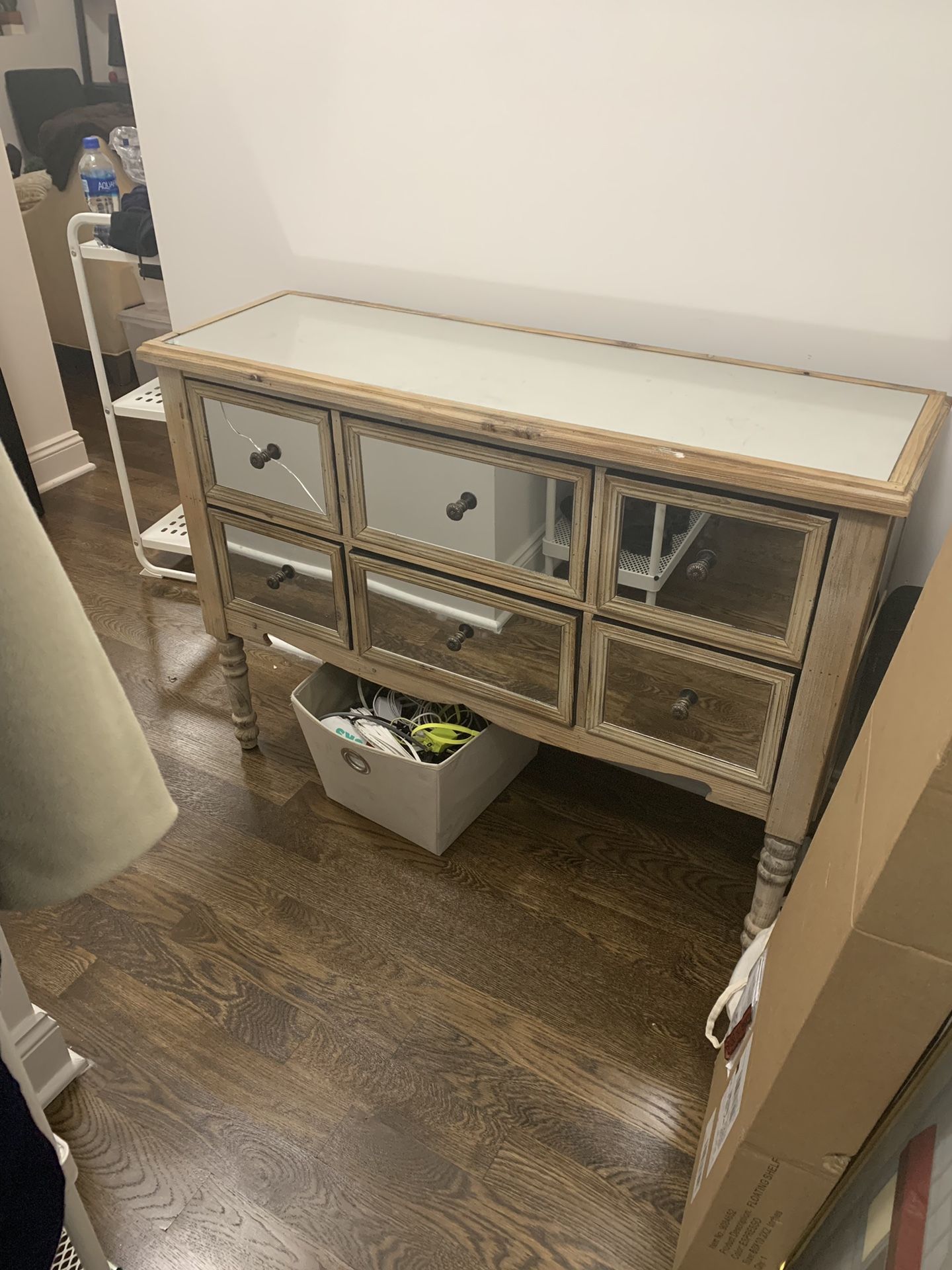 6-Drawer Mirrored Dresser