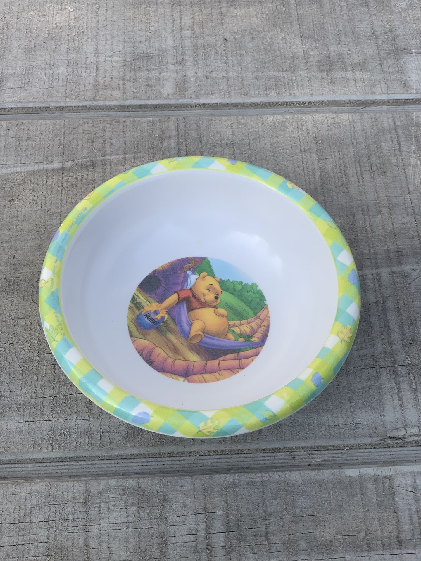 Vintage Winnie the Pooh Melamine Plastic Bowl by Zak Designs 5.5” Disney Snack