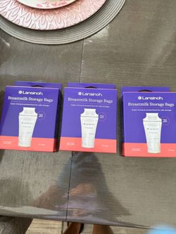 Lansinoh Breastmilk Storage Bags 25-Count (3 Boxes)