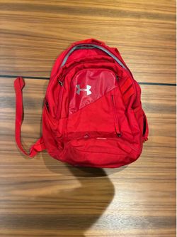 Red under armor backpack