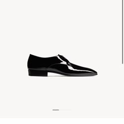 YSL GABRIEL DERBIES IN PATENT LEATHER
